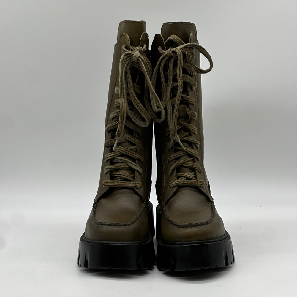 Free People Olive NWOT Combat Boots 6.5 - Picture 2 of 10
